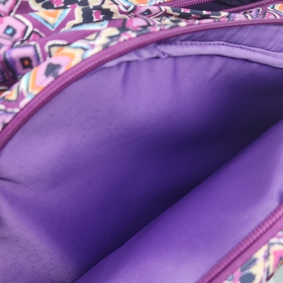 Vera Bradley Purple Patterned Women's Backpack - Picture 5 of 10